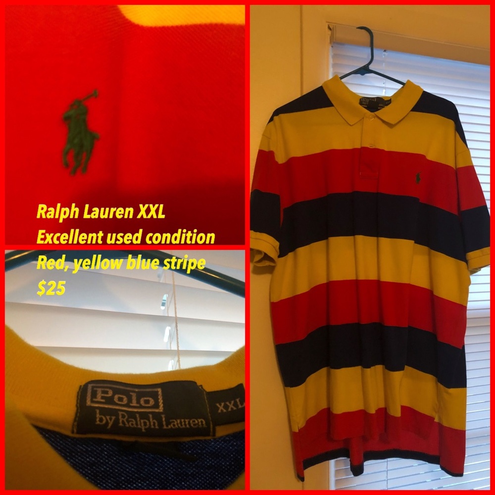 Multi color Ralph Lauren stripe shirt